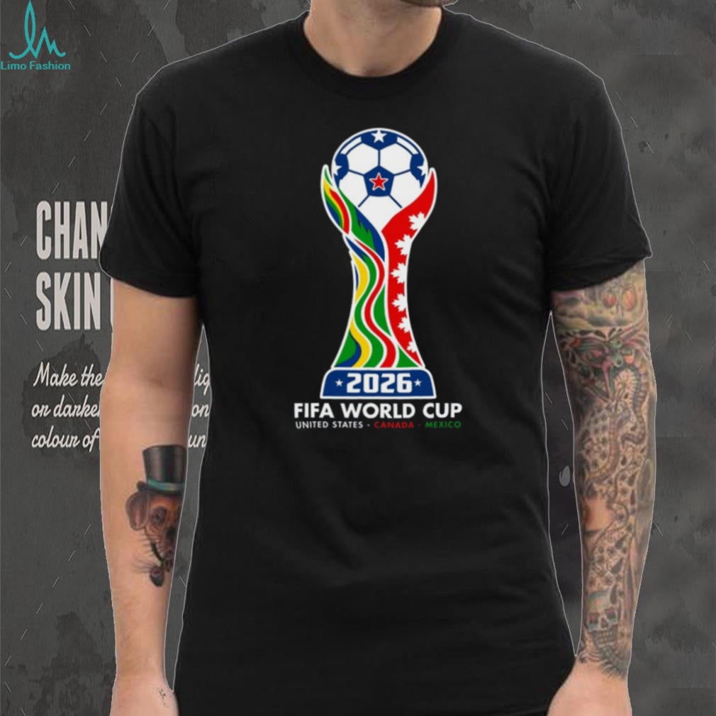 FIFA World T Shirt 2026 Trophy & Host Colors T Shirt