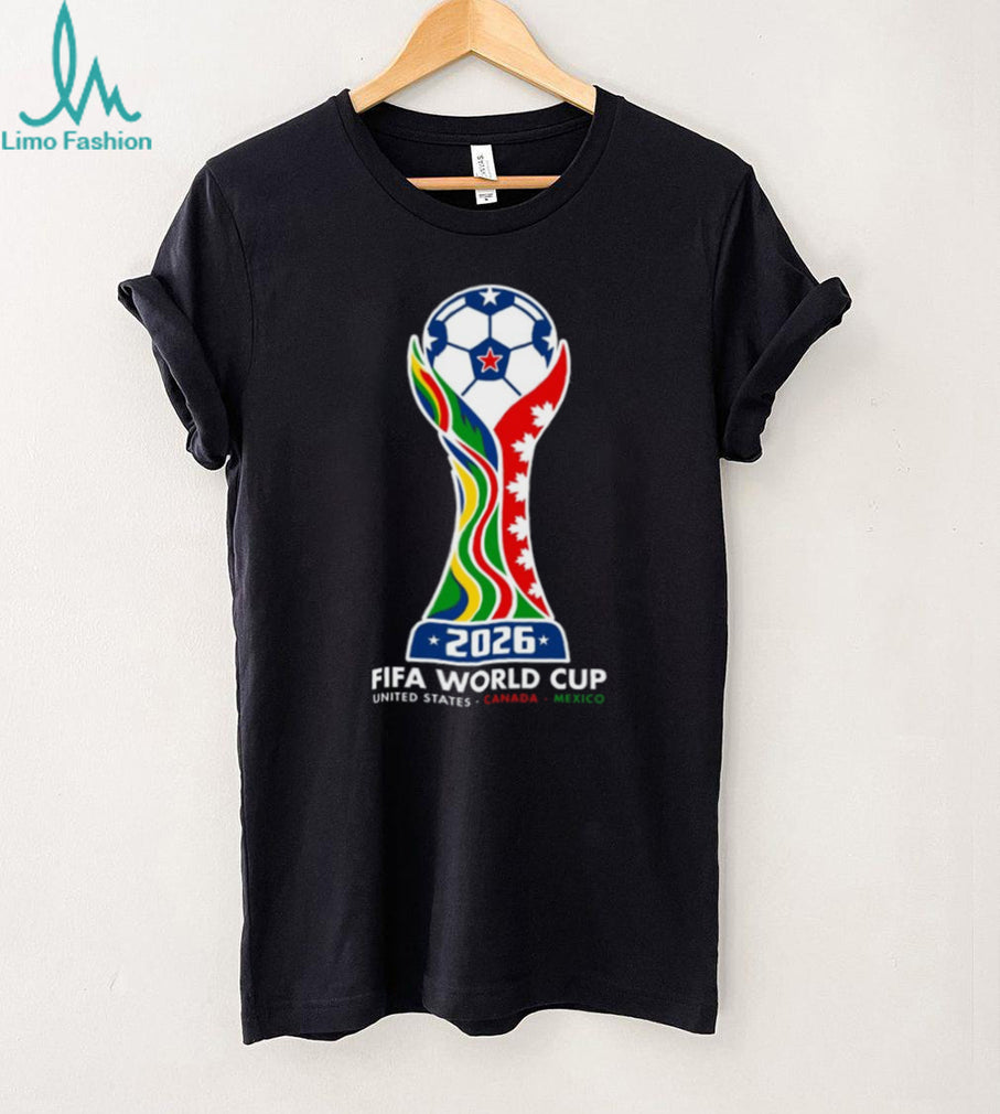 FIFA World T Shirt 2026 Trophy & Host Colors T Shirt