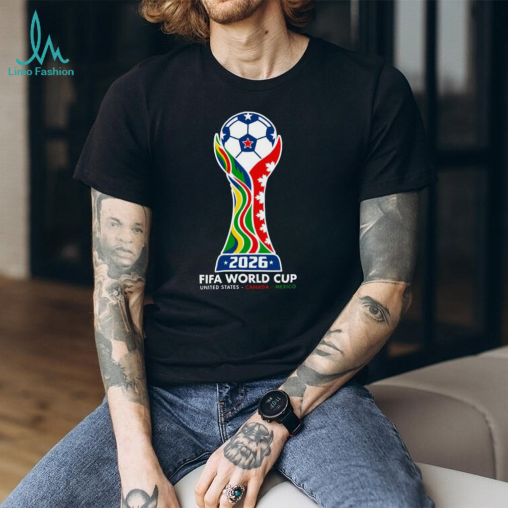 FIFA World T Shirt 2026 Trophy & Host Colors T Shirt