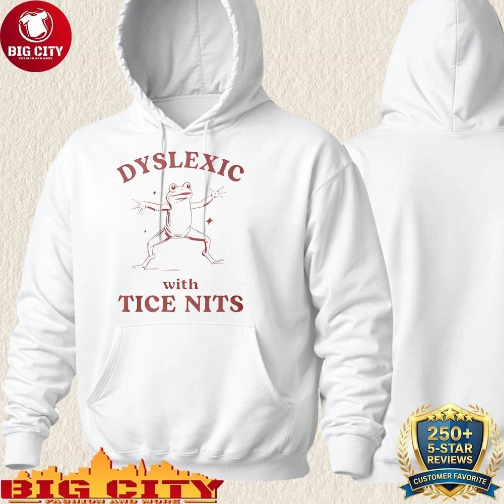 Official Frog Dyslexic With Tice Nits shirt