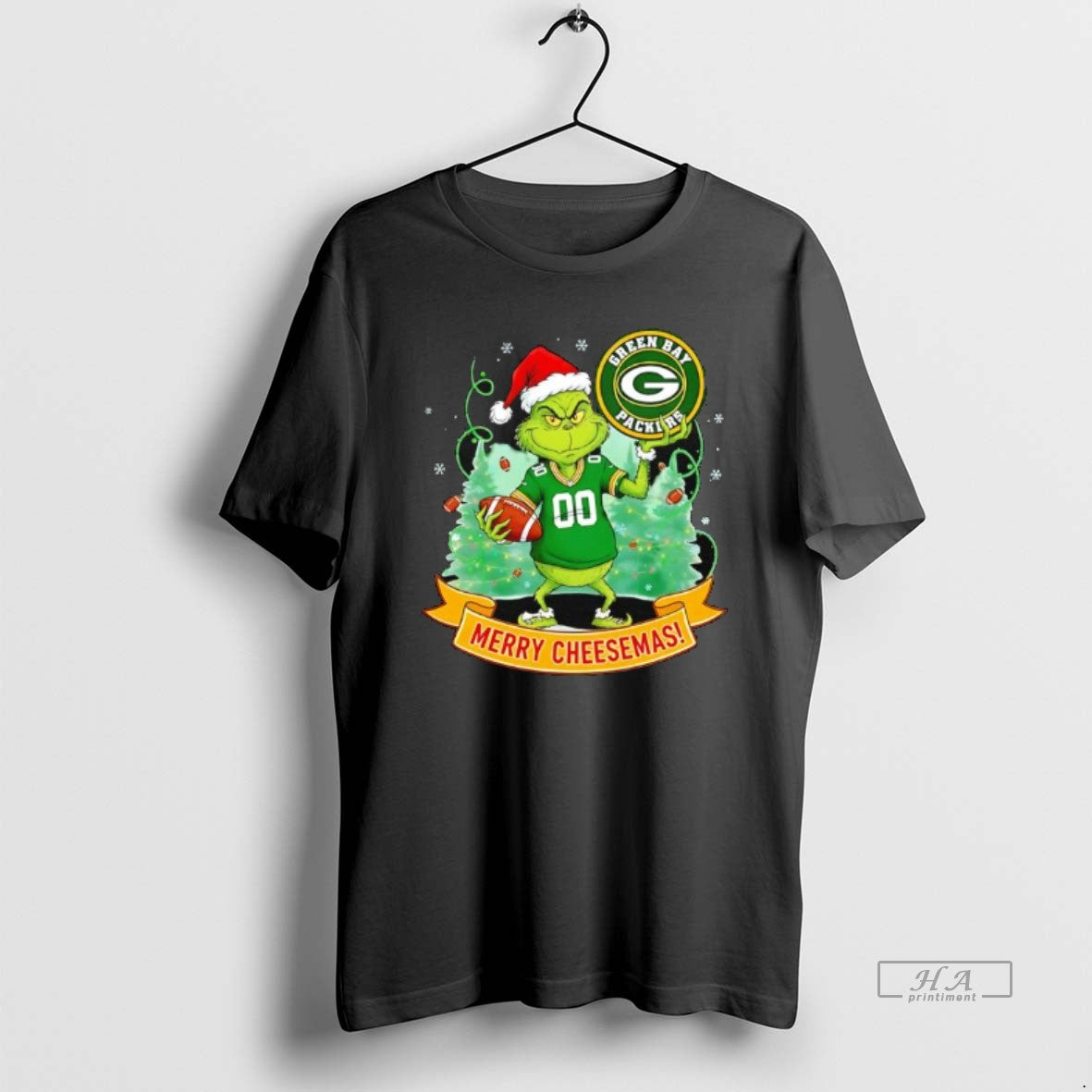 Official Grinch Green Bay Packers Merry Cheesemas T-Shirts