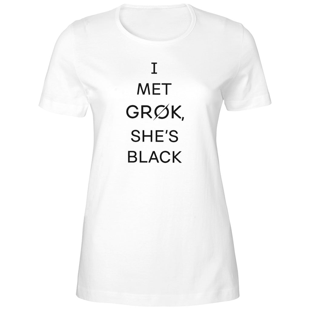I Met Grok She’s Black Shirt