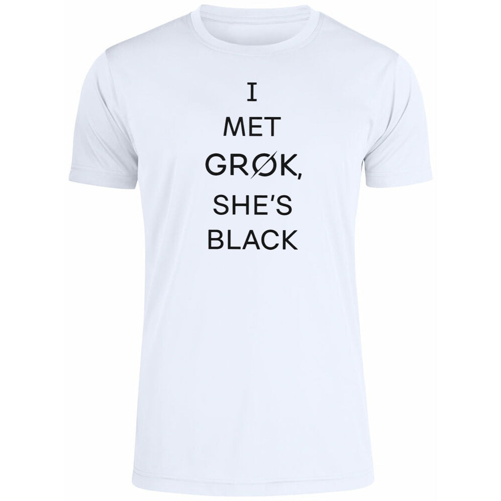 I Met Grok She’s Black Shirt