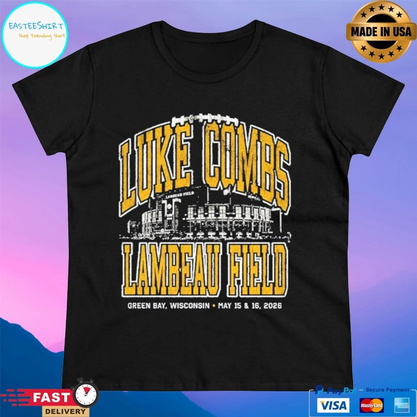 Luke Combs At Lambeau Field Duke Green Bay Wisconsin May 15 And 16 2026 T-shirt