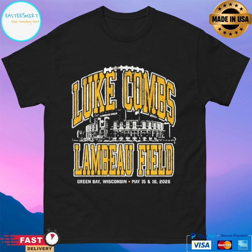 Luke Combs At Lambeau Field Duke Green Bay Wisconsin May 15 And 16 2026 T-shirt