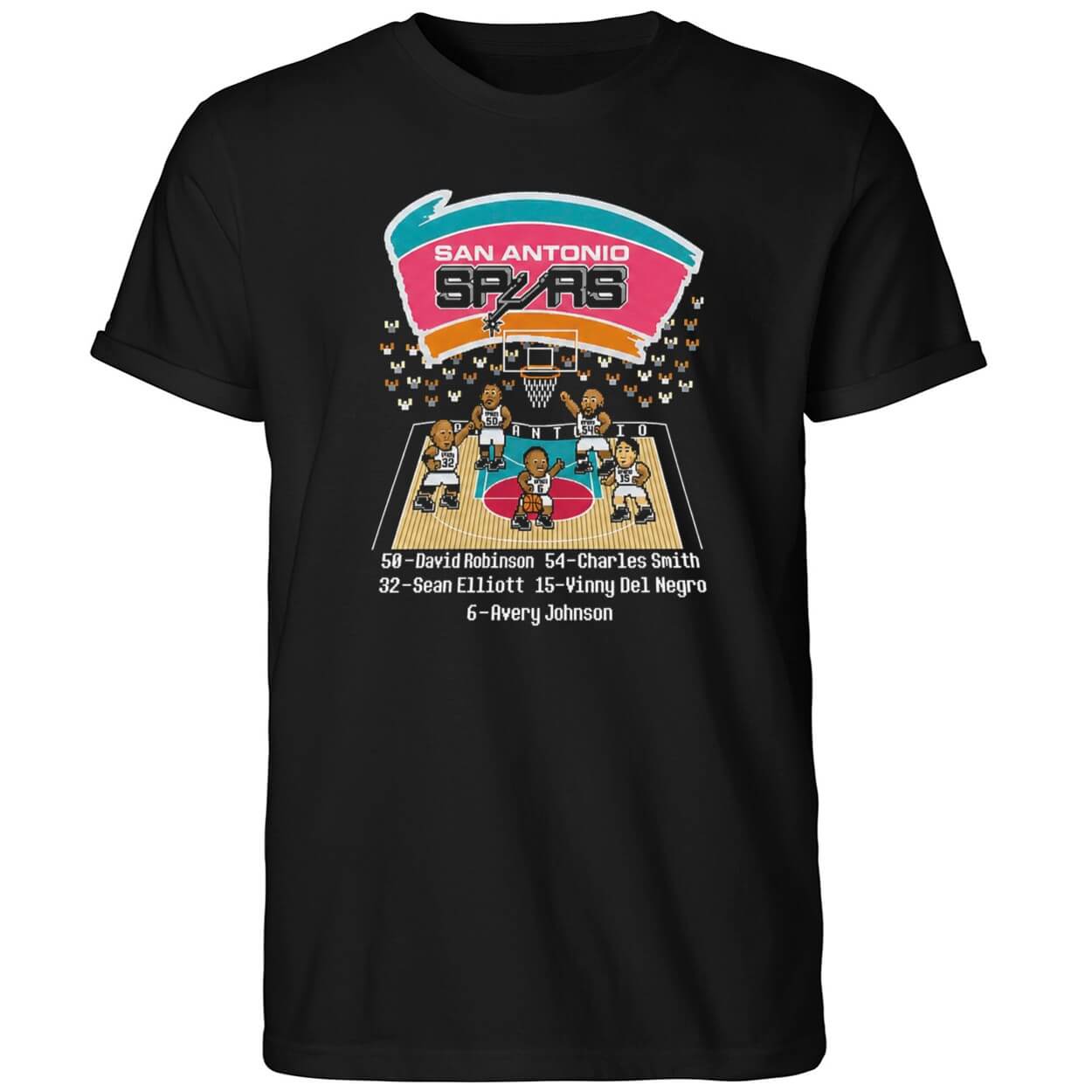 San Antonio Spurs Caricature 8 Bit Shirt