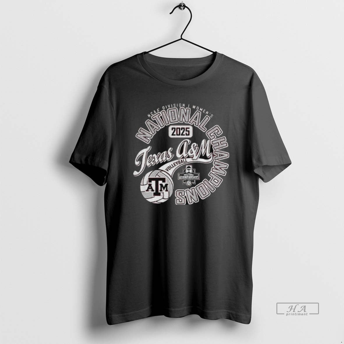 Official Texas Am Aggies Maroon 2025 Volleyball National Champions T-Shirts
