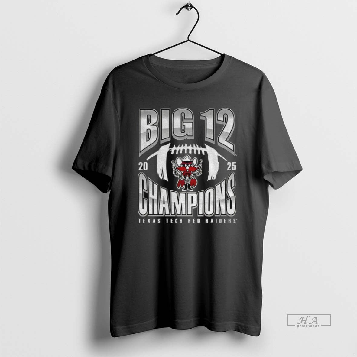 Official Texas Tech Red Raiders 2025 Big 12 Football Champions Number One T-Shirts
