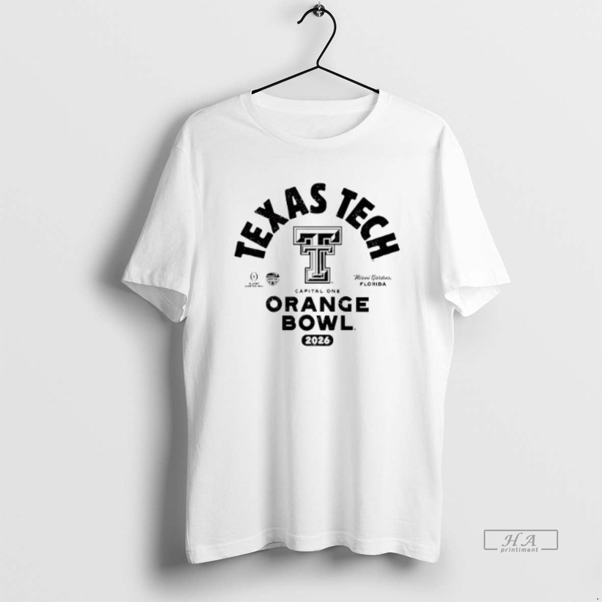 Official Texas Tech Red Raiders 2026 Capital One Orange Bowl Bound T-Shirts