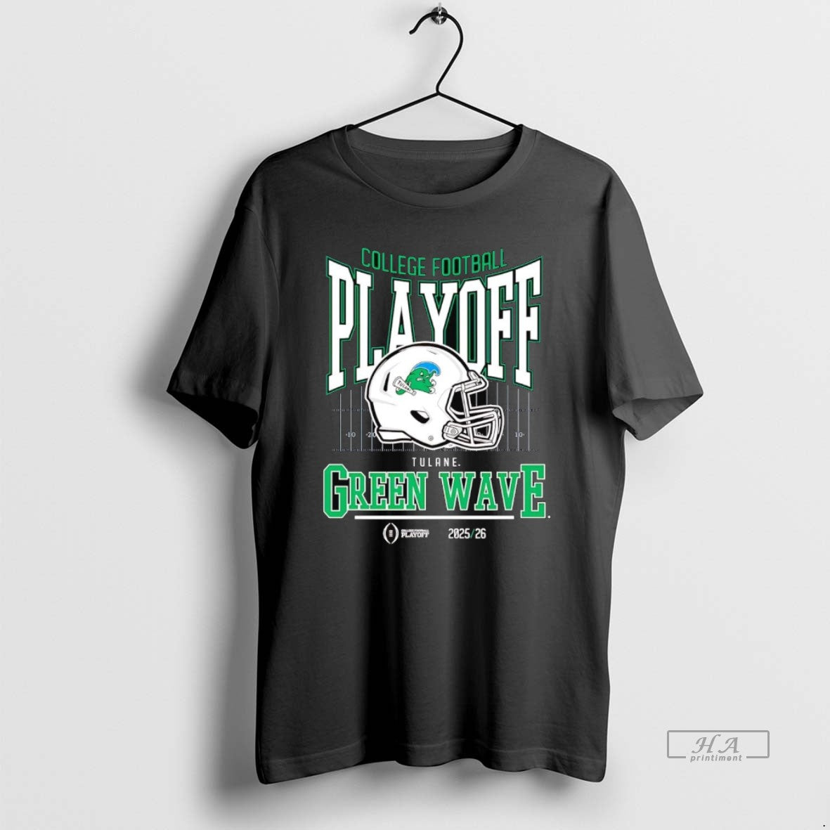 Official Tulane Green Wave 2025 26 College Football Playoff Cfp Helmet T-Shirts