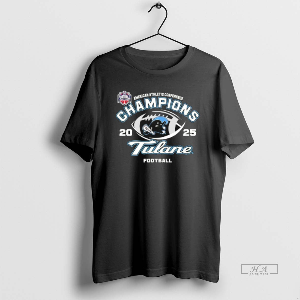Official Tulane Green Wave 2025 American Conference Champions T-Shirts