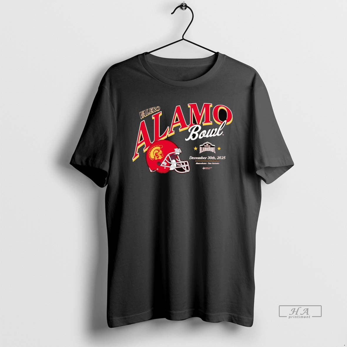 Official Usc Trojans 2025 Valero Alamo Bowl Helmet T-Shirts