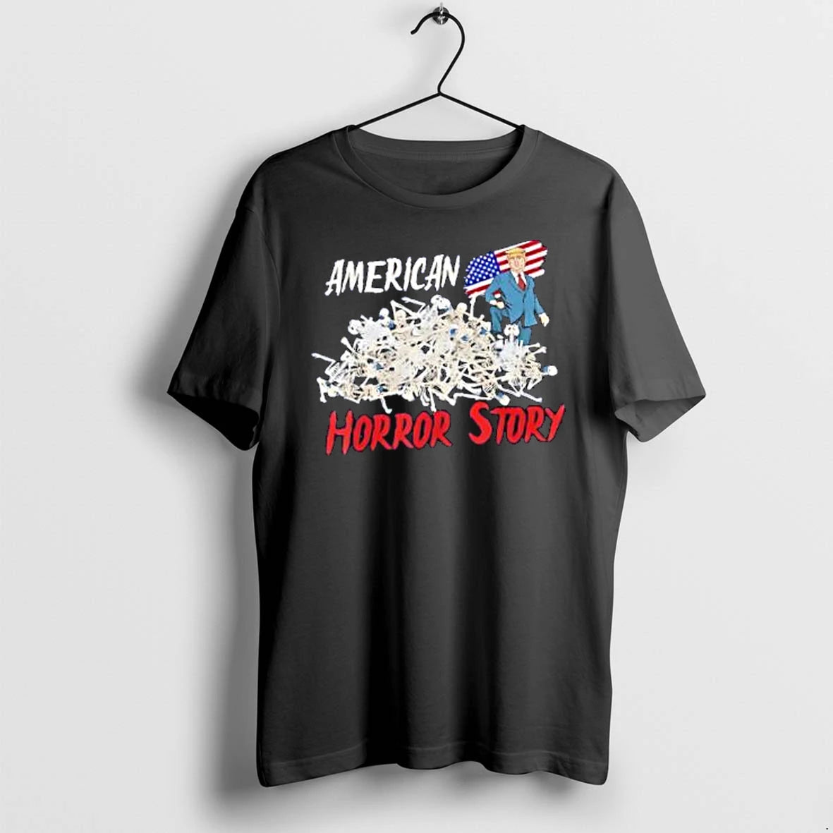 Officials Anti Trump Horror American Story Zombie Skeletons Halloween Merch T Shirt Sweater