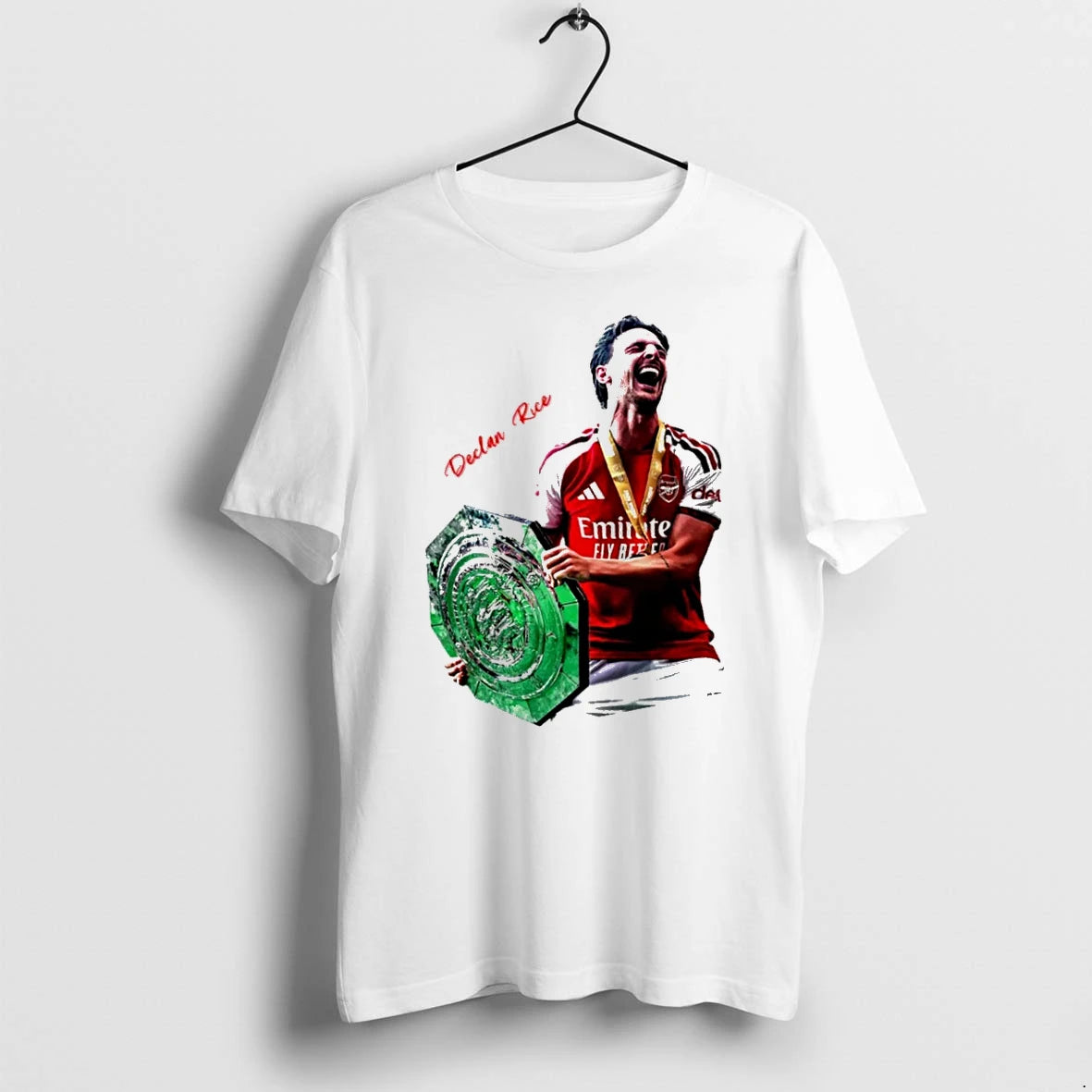 Officials Arsenal Champion Declan Rice 2026 Graphic Signature T Shirt Sweater
