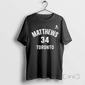 Officials Auston Matthews 34 Toronto Maple Leafs Name Number T-Shirts