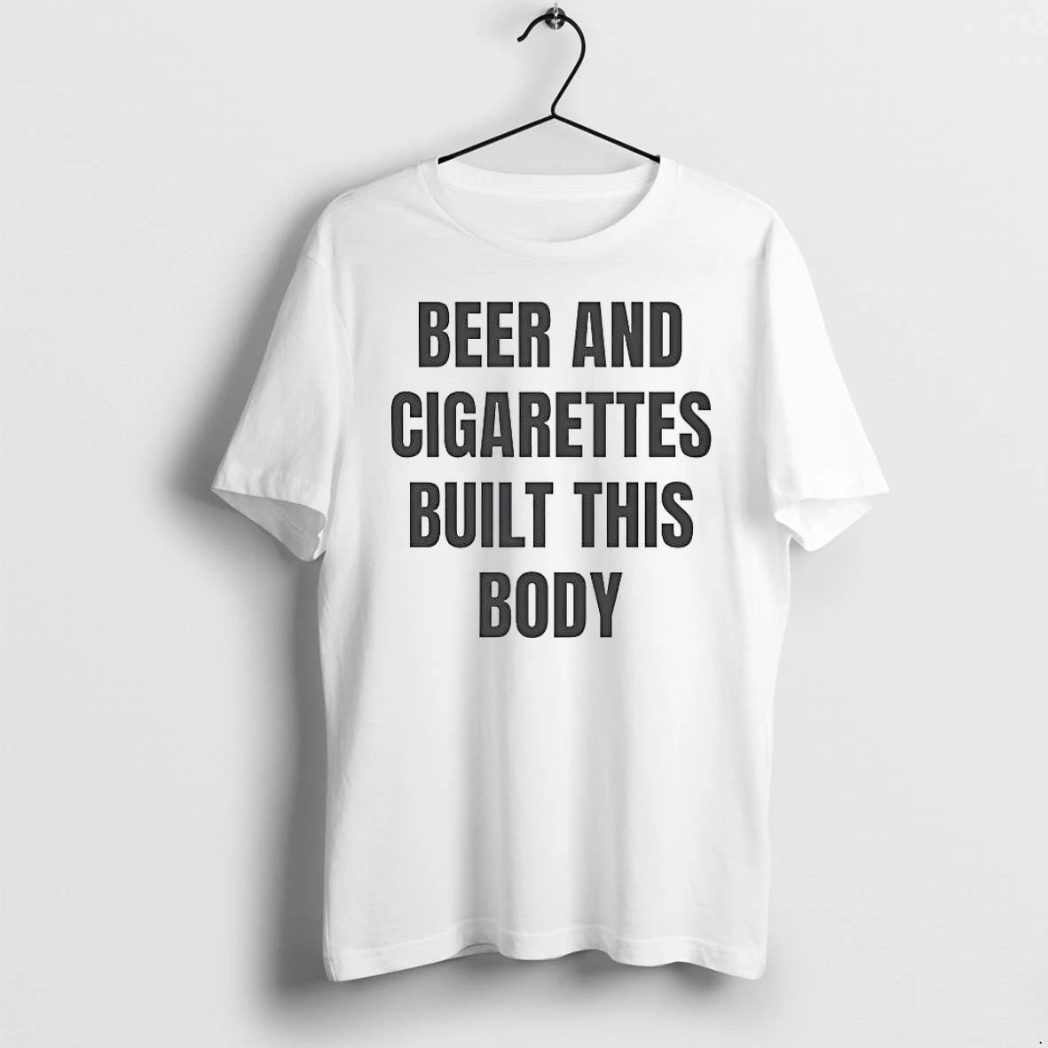 Officials Beer And Cigarettes Built This Body Funny Quote T Shirt Sweater