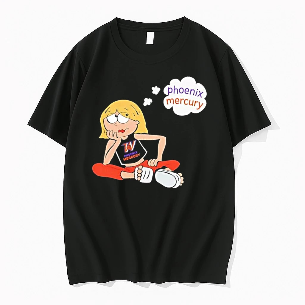 Officials Best Phoenix Mercury Wnba Cartoon Blonde Girl Sitting Thought Bubble Mens T Shirt Sweater