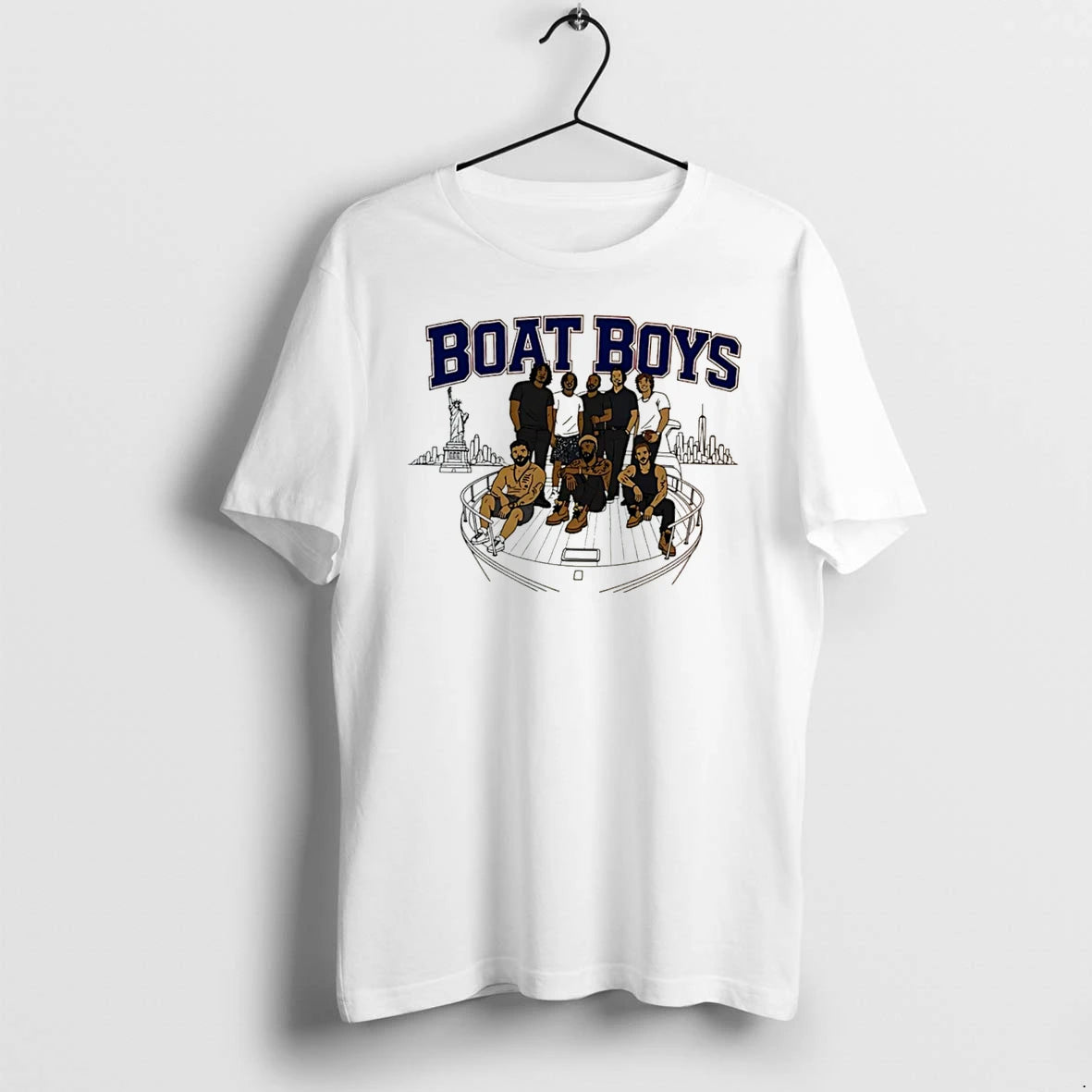 Officials Boat Boys New York Giant City Skyline Tee T Shirt Sweater