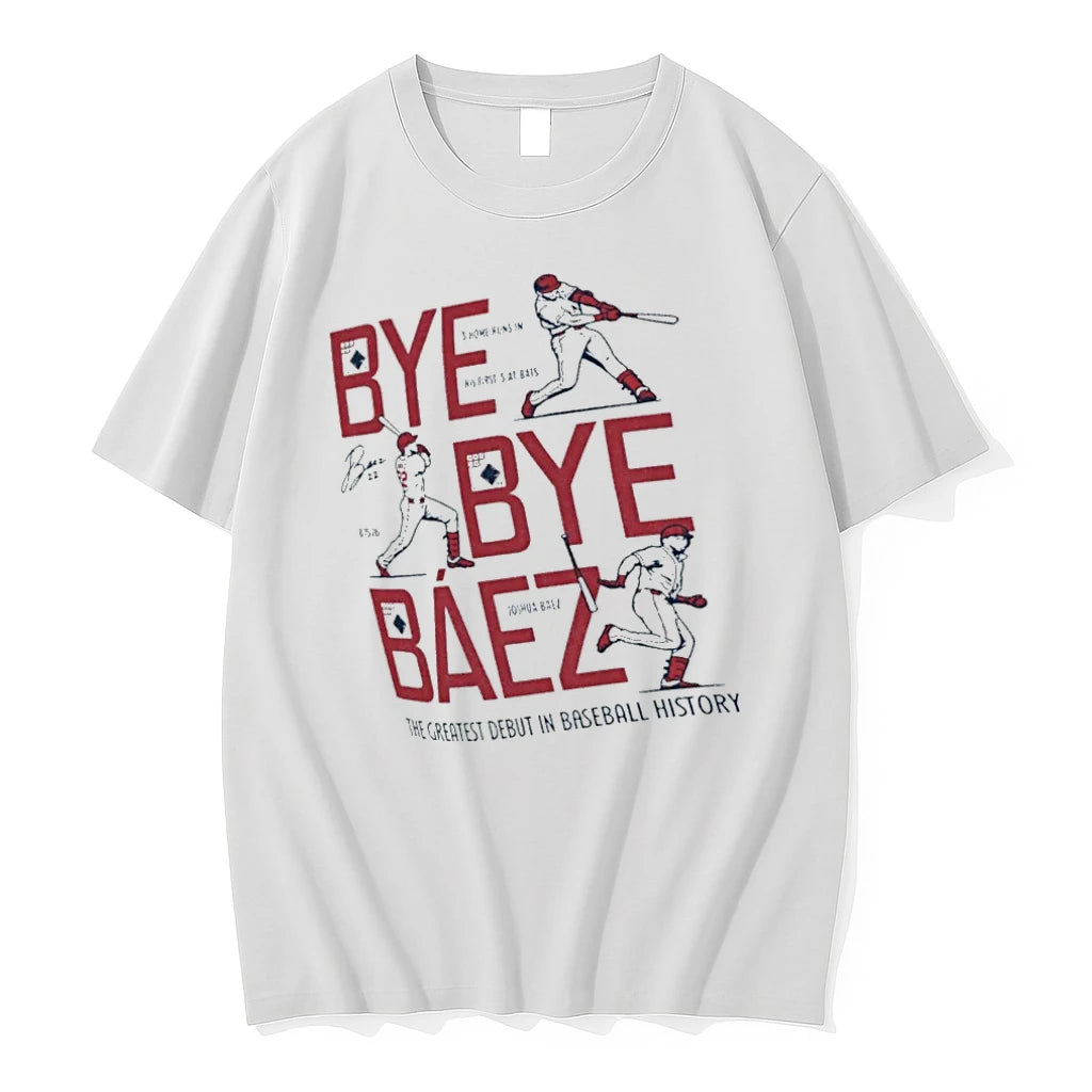 Officials Bye Bye Baez Joshua Baez Historic 3 Hr Mlb Debut T Shirt Sweater