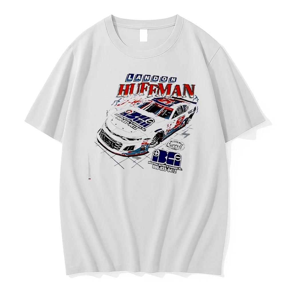 Officials Carroll Speed Shop Industrial Battery And Charger Landon Huffman White Womens T Shirt Sweater