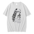 Officials Cs Tattoo Chicana Woman Wearing Military Tactical Helmet Line Art White Womens