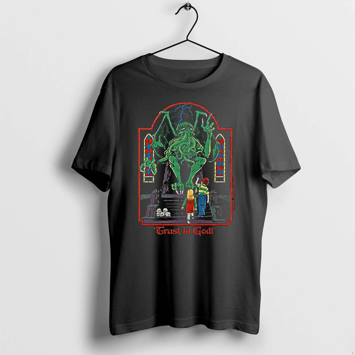 Officials Cthulhu Lovecraft Mythos Trust In God Steven Rhodes T Shirt Sweater