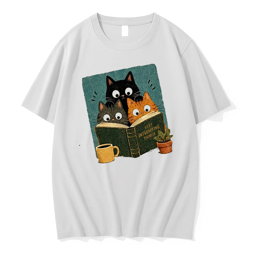 Officials Curious Reading Cats Very Interesting Things T Shirt Sweater