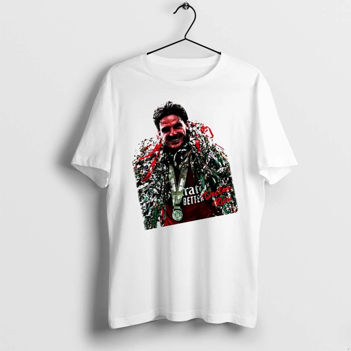 Officials Declan Rice Arsenal Champion 2026 Player Collage T Shirt Sweater