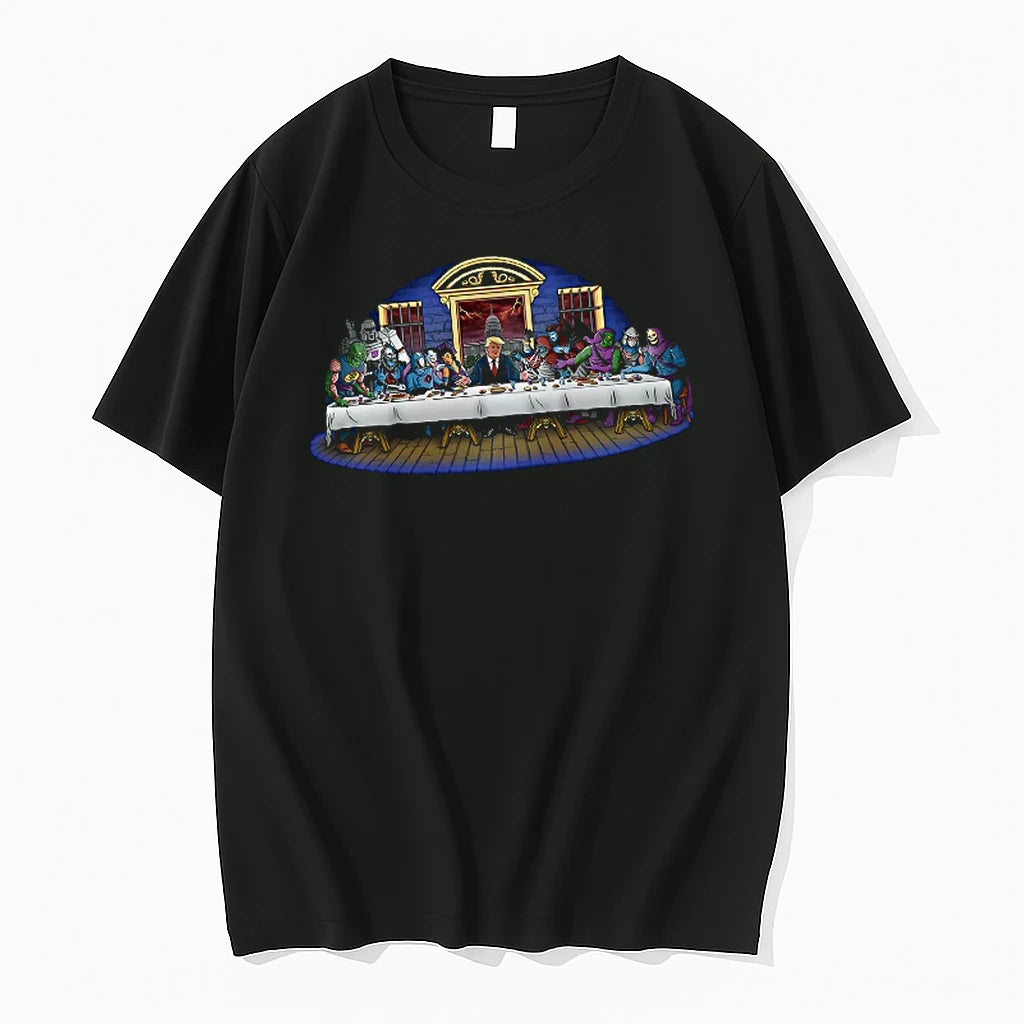 Officials Donald Trump Last Supper Villains Megatron Joker Skeletor Shredder T Shirt Sweater