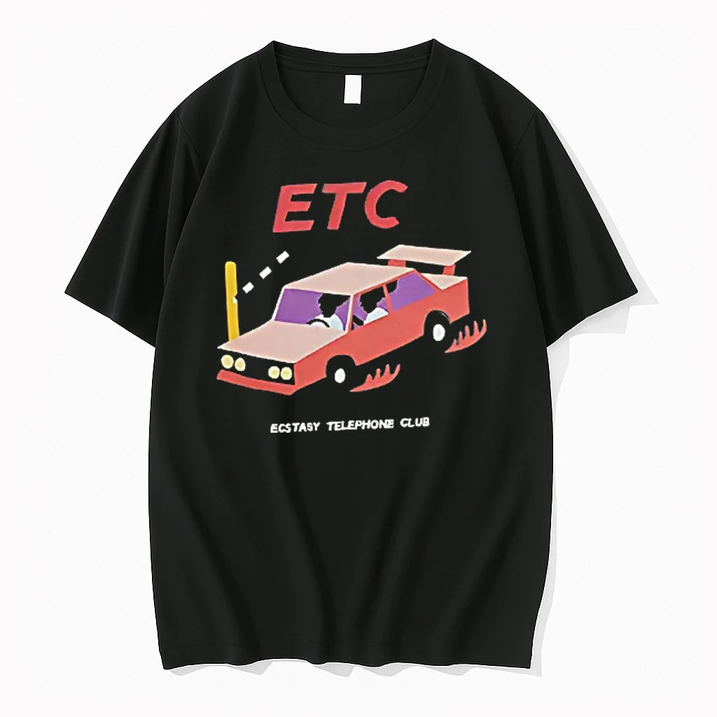 Officials Ecstasy Telephone Club Etc Car Driving Illustration Red Sedan Youth Culture T Shirt Sweater