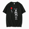 Officials Funny Well Skeleton Holding Balloon Gothic Halloween Spooky Merch T Shirt Sweater