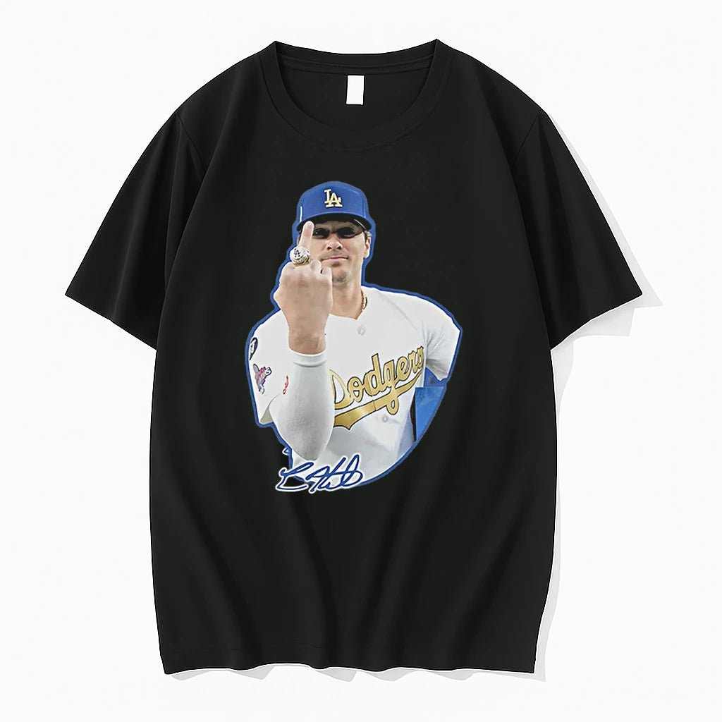 Officials Gavin Lux Los Angeles Dodgers Middle Finger World Series Champions Mlb Signature
