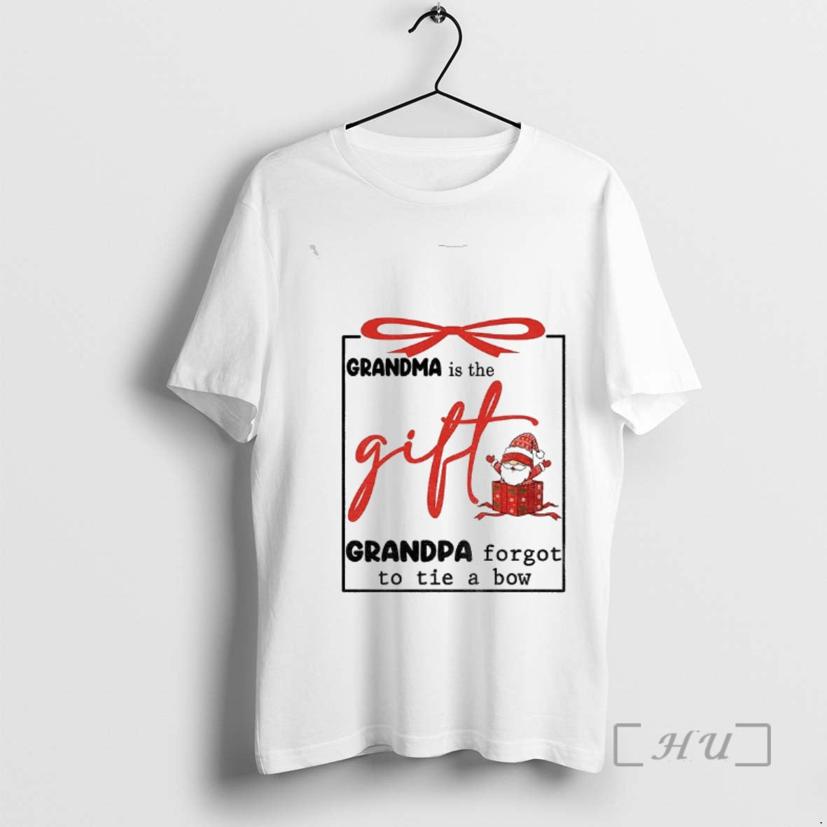Officials Gnome Grandma Is Grandpa Forgot Tie Bow T-Shirts