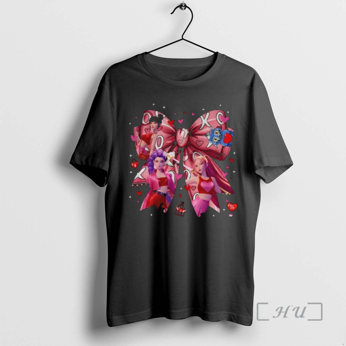 Officials Huntrix Coquette Valentine Kpop Demon Hunters T-Shirts