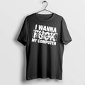 Officials I Wanna Fuck My Computer Glitched Browser Window Line Art Mens T Shirt Sweater