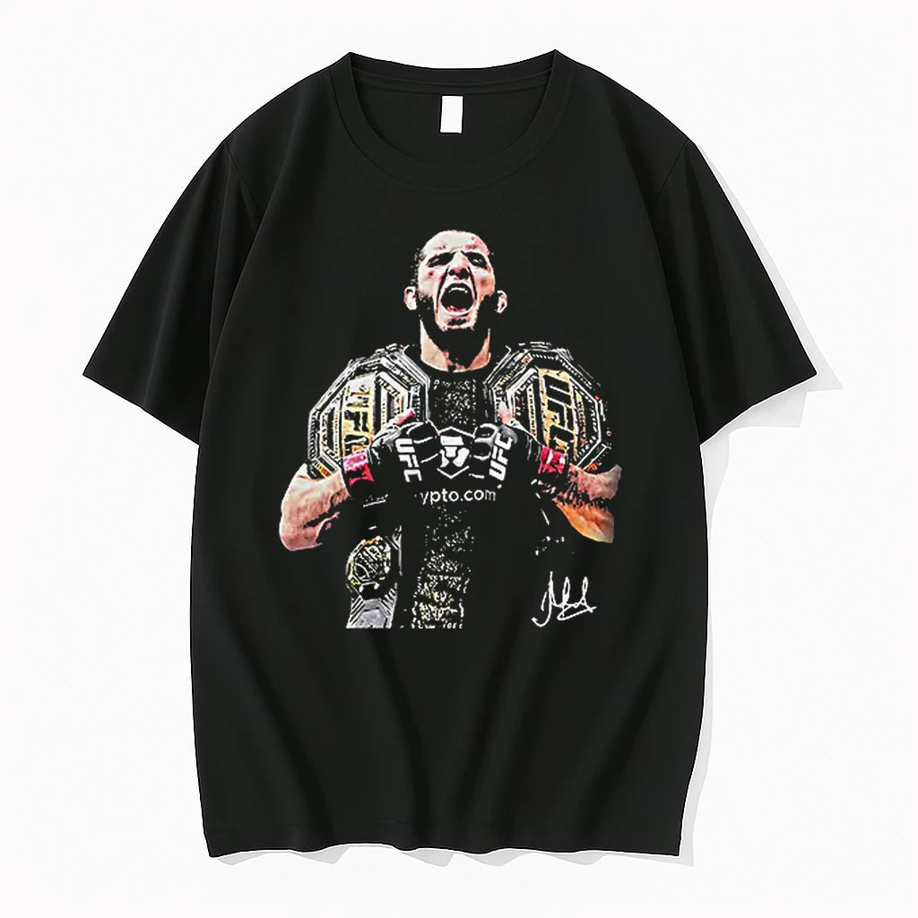 Officials Islam Makhachev Ufc Lightweight Champion Crypto Com Signature T Shirt Sweater