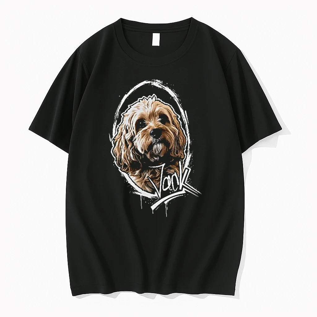 Officials Jack Cockapoo Dog Portrait T Shirt Sweater