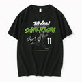 Officials Jaxon Smith Njigba 11 Football Player Running Catch Signature Green Text Youth