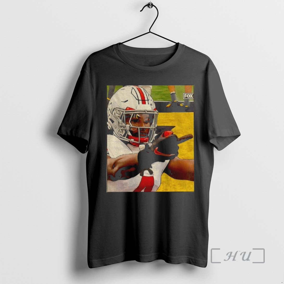 Officials Jeremiah Smith Middle Finger Michigan Fan Photo T-Shirts