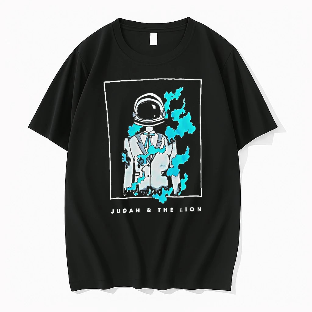 Officials Judah And The Lion Astronaut Helmet Formal Suit Blue Smoke Flames Youth