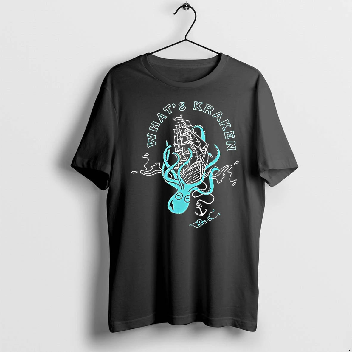 Officials Kraken Octopus Ship Anchor Skeleton What Is Kraken Nautical Sea Creature T Shirt Sweater