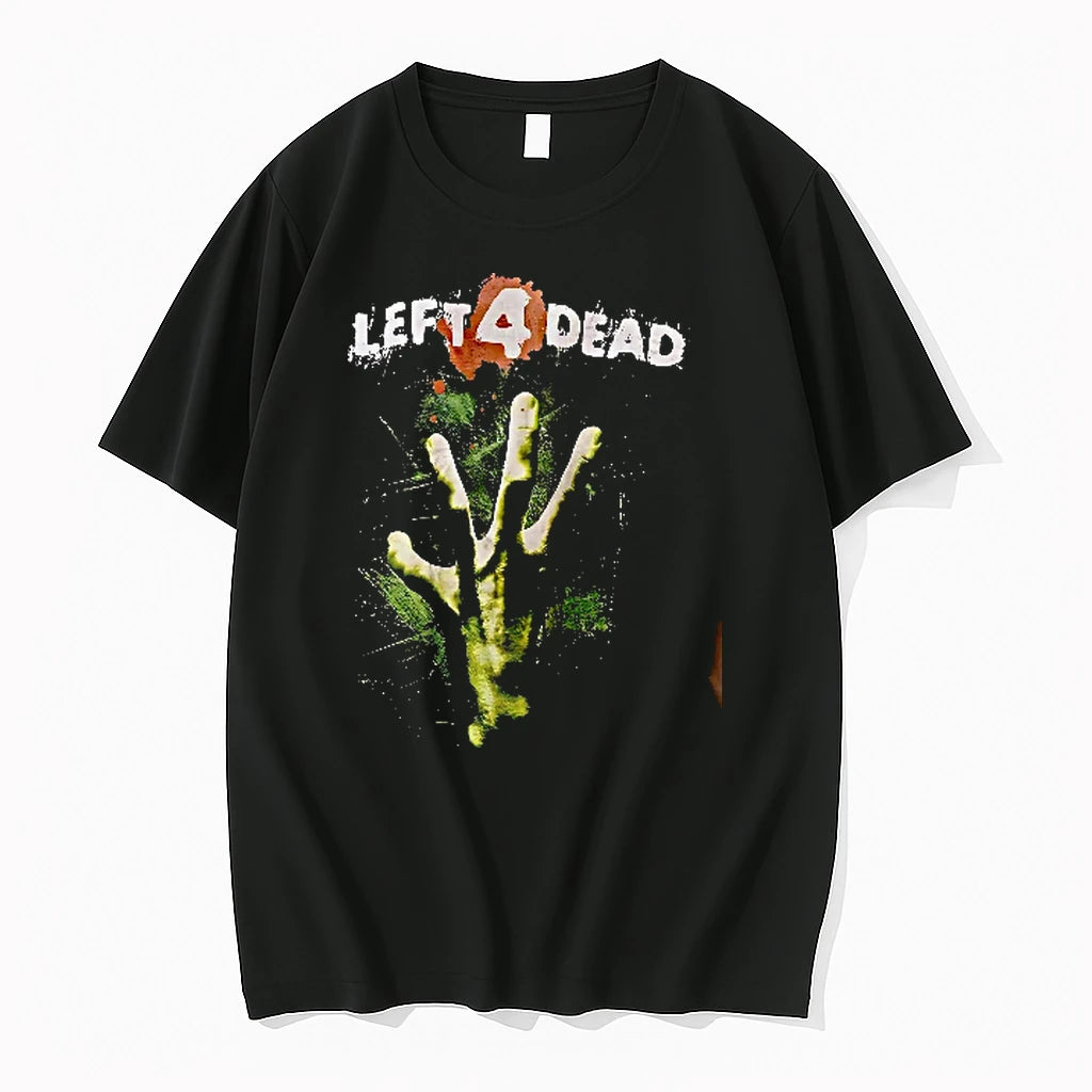 Officials Left For Dead Green Decayed Zombie Hand Four Fingers Distressed Men T Shirt Sweater
