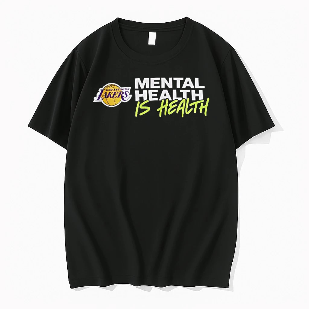 Officials Los Angeles Lakers Nba Mental Health Is Basketball Logo T Shirt Sweater
