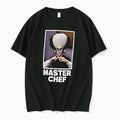 Officials Master Chef Caricature Giant Head Man Suit Glasses Framed Men T Shirt Sweater