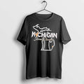 Officials Michigan Storm Chasers State Map Outline Tornado Baseball Seams Star Men T Shirt Sweater