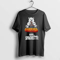 Officials Mmm Spaghetti Cartoon Polar Bear Eating Pasta Garlic Bread Youth T Shirt Sweater