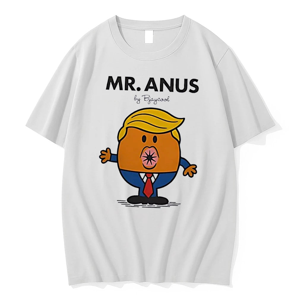 Officials Mr Anus By Bjaycool Orange Cartoon Donald Trump Caricature Suit White Womens