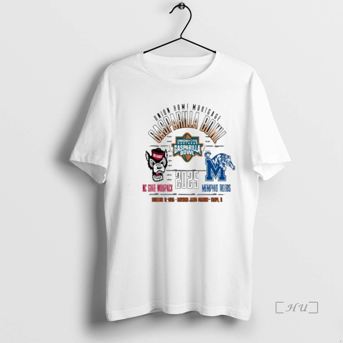 Officials Nc State Wolfpack Oxford 2025 Union Home Mortgage Gasparilla Bowl T-Shirts