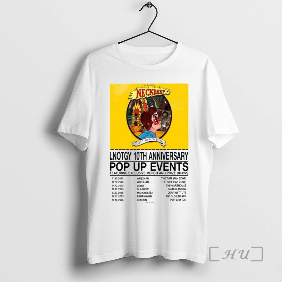 Officials Neck Deep December Tour 2025 T-Shirts