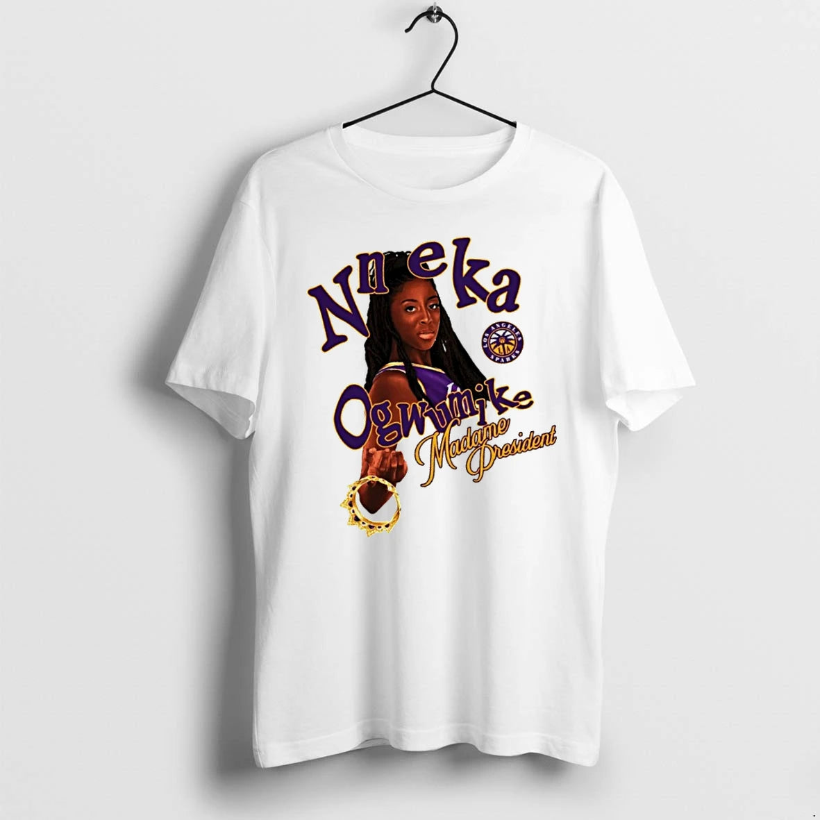 Officials Nneka Ogwumike Retirement Madame President La Sparks Wnbpa T Shirt Sweater